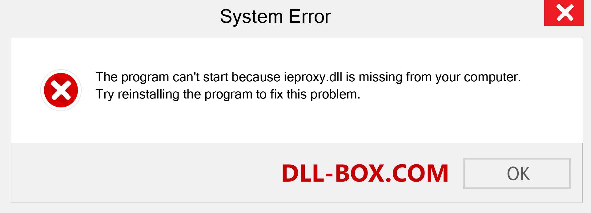  ieproxy.dll file is missing?. Download for Windows 7, 8, 10 - Fix  ieproxy dll Missing Error on Windows, photos, images